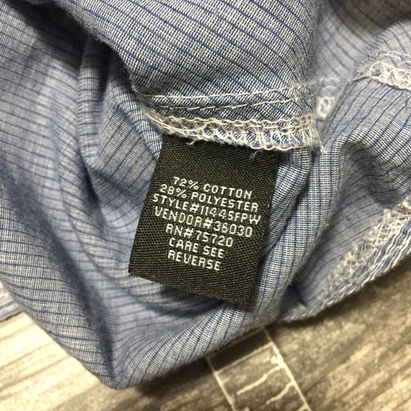 BKE Athletic Fit Button Up Shirt Men’s XL Blue Striped Lightweight Casual - Picture 7 of 8